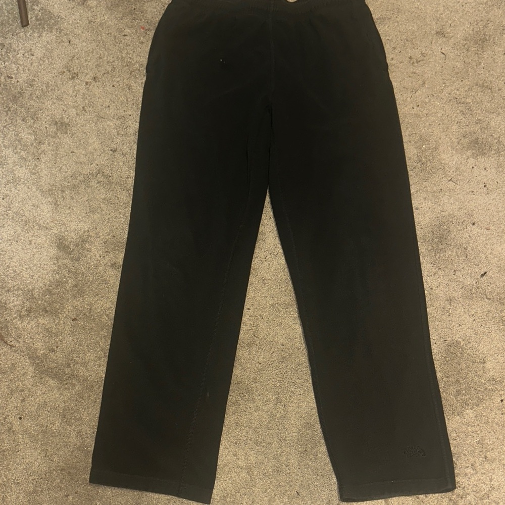 The North Face Mens Elastic Waist Straight Leg Sweatpants Charcoal Gray Size L